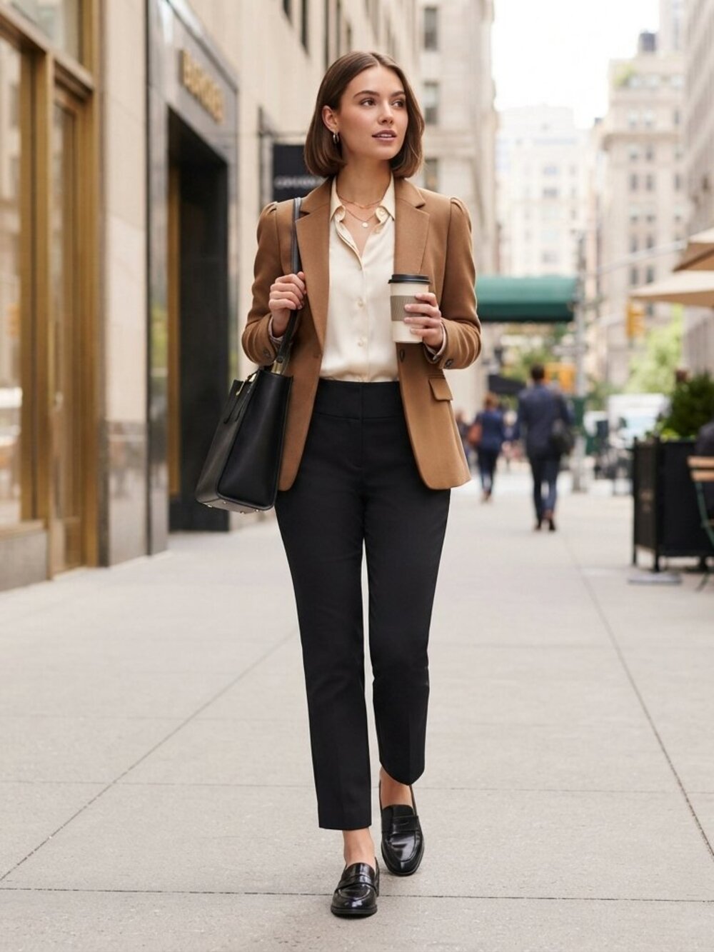 Ann Taylor LOFT Marisa Straight Black Crop Pants – Size 10